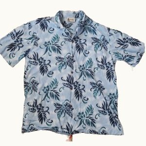 Aloha Republic Blue Hawaiian shirt size large